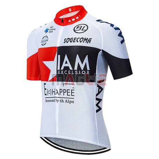 Maglia IAM Manica Corta 2019 Bianco Rosso Nero